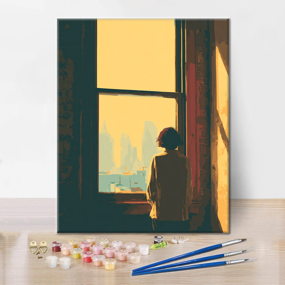 Widok z okna – malowanie po numerach