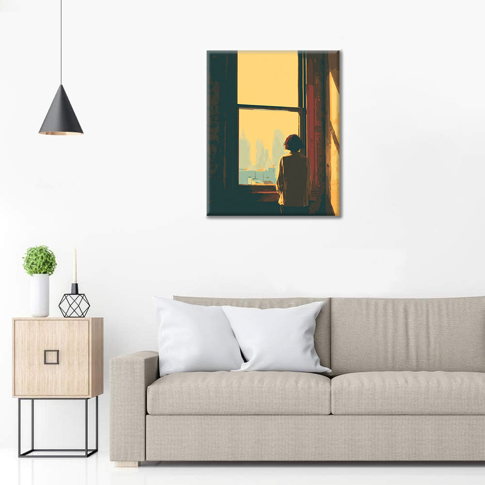 Widok z okna – malowanie po numerach