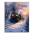 Zestaw Winter Express – Malowanie po numerach - Cheerful Painting