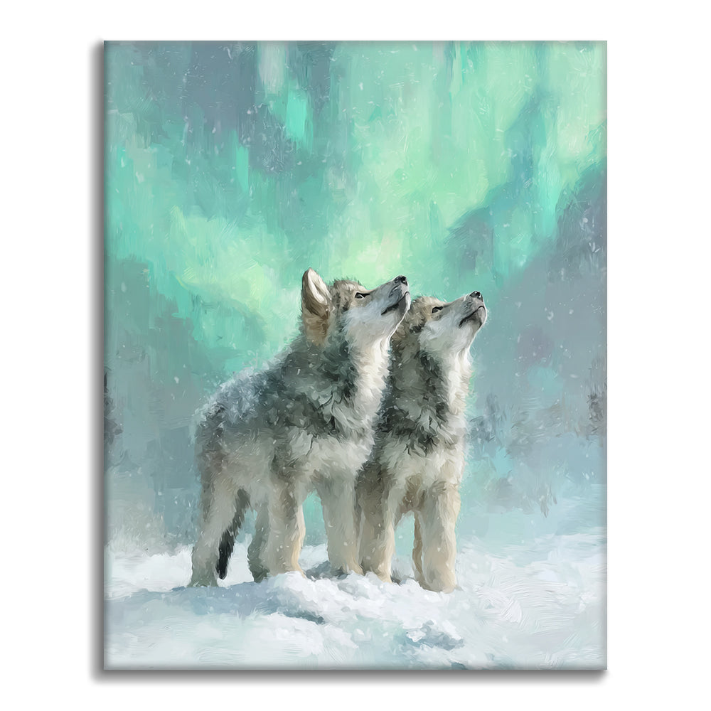 Wilki z Aurory – malowanie po numerach