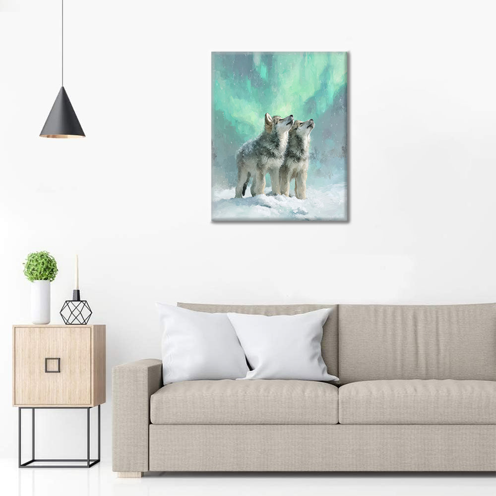 Wilki z Aurory – malowanie po numerach