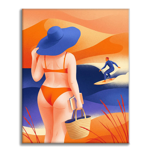 Błogi dzień na plaży – malowanie po numerach