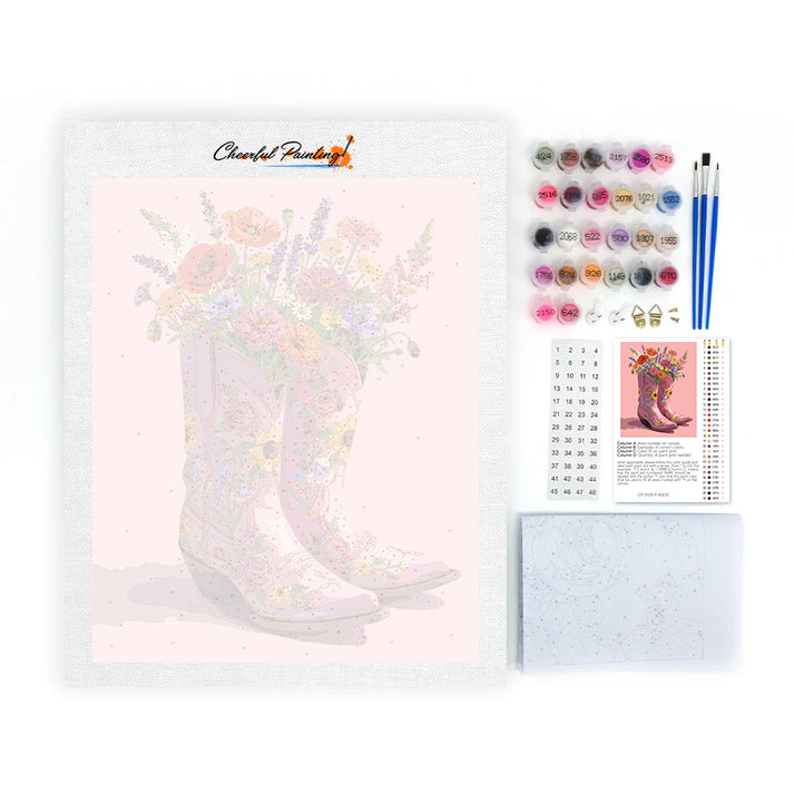 Boots And Blooms – Malowanie po numerach