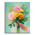 Zestaw Prezent kwiatowy – Malowanie po numerach - Cheerful Painting