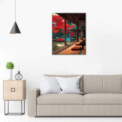 Japońskie drewno – Malowanie po numerach