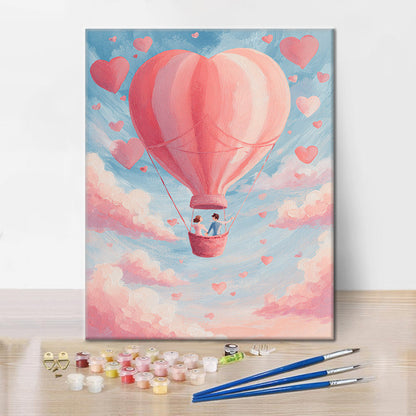 Miłość w powietrzu – Malowanie po numerach