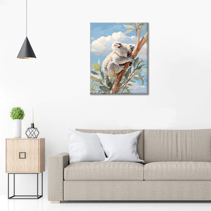 Odpoczywający leniwiec – Malowanie po numerach