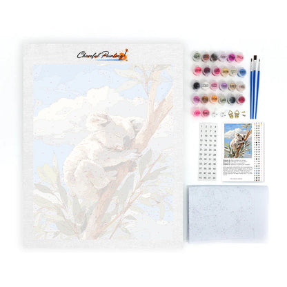 Odpoczywający leniwiec – Malowanie po numerach