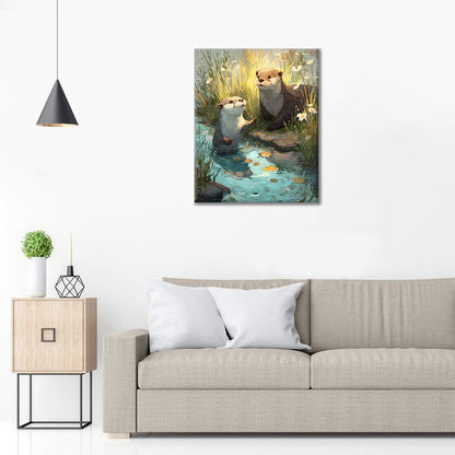 Wiosenna wydra – Malowanie po numerach