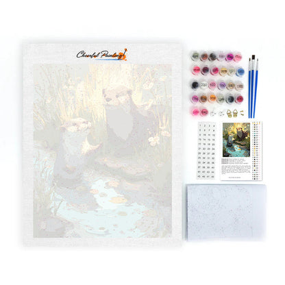 Wiosenna wydra – Malowanie po numerach