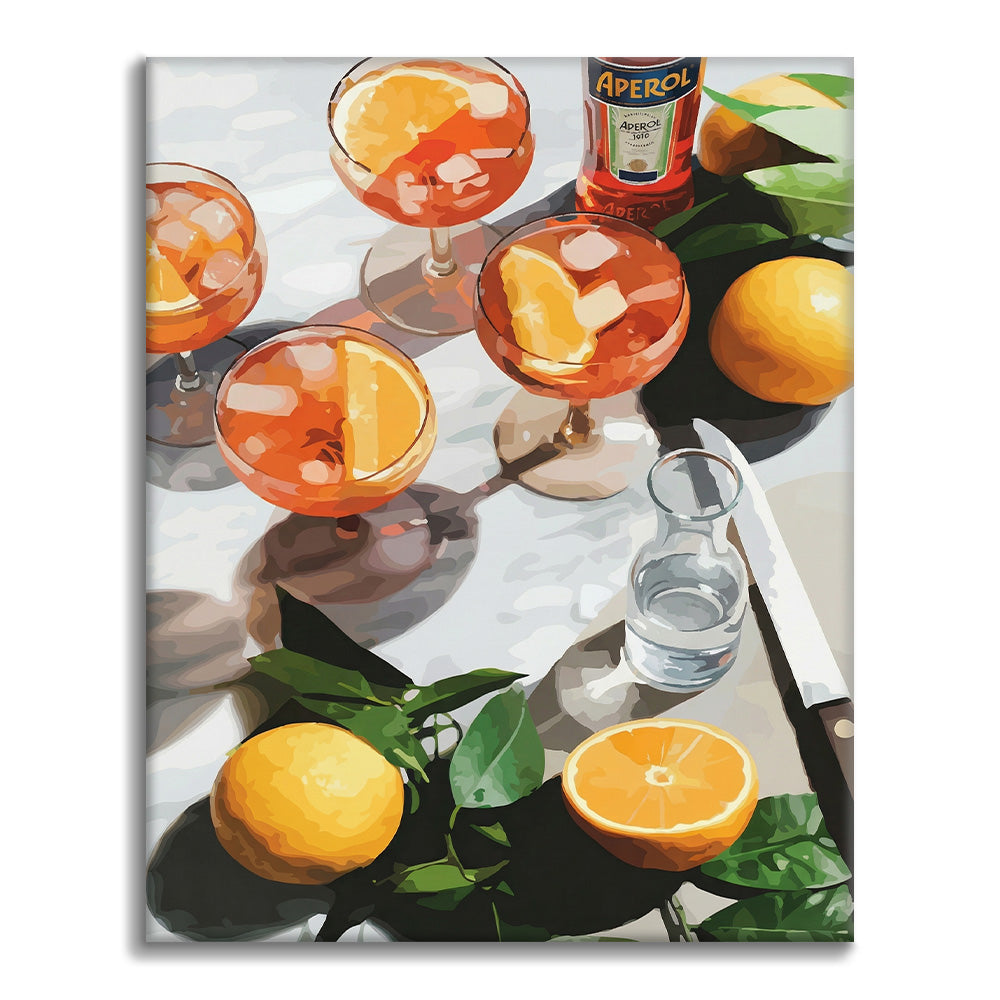 Słoneczne drinki – Malowanie po numerach