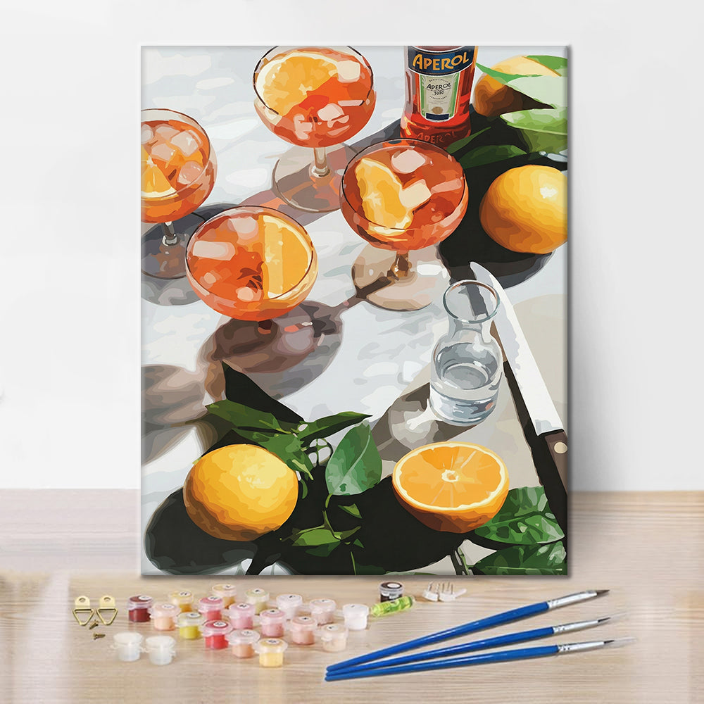 Słoneczne drinki – Malowanie po numerach