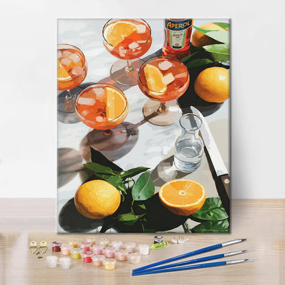 Słoneczne drinki – Malowanie po numerach