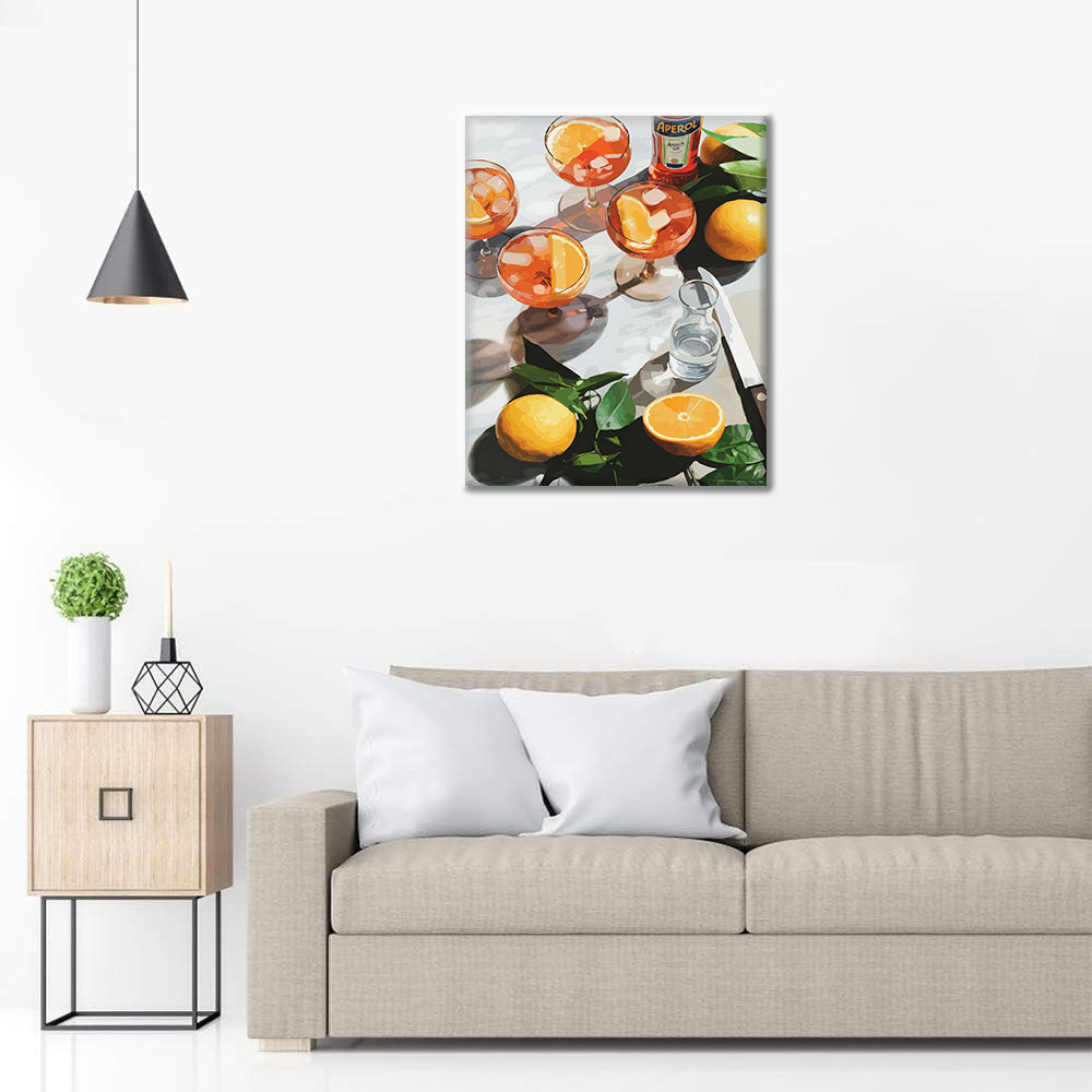 Słoneczne drinki – Malowanie po numerach