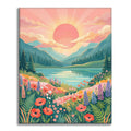 Zestaw Dolina Wschodu Słońca – Malowanie po numerach - Cheerful Painting