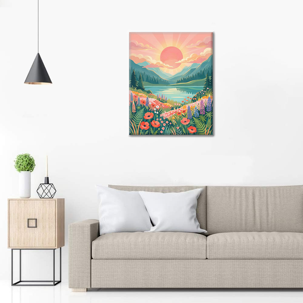 Dolina Wschodu Słońca – Malowanie po numerach