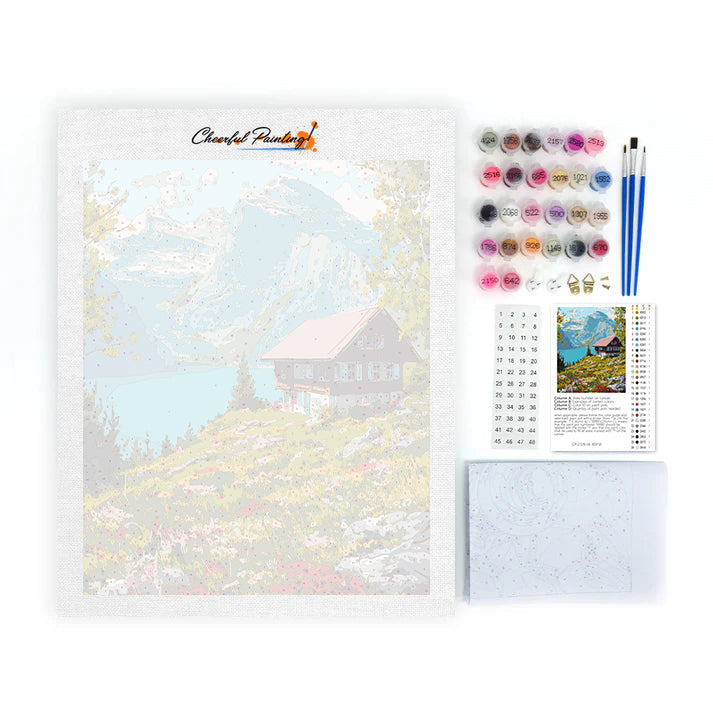 Szwajcarski Chalet – Malowanie po numerach