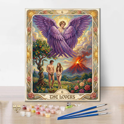 Kochankowie - Malowanie po numerach