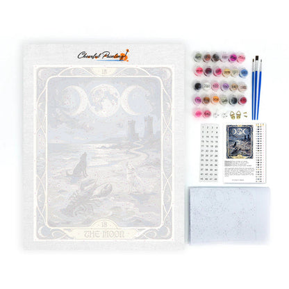 Księżyc - Malowanie po numerach