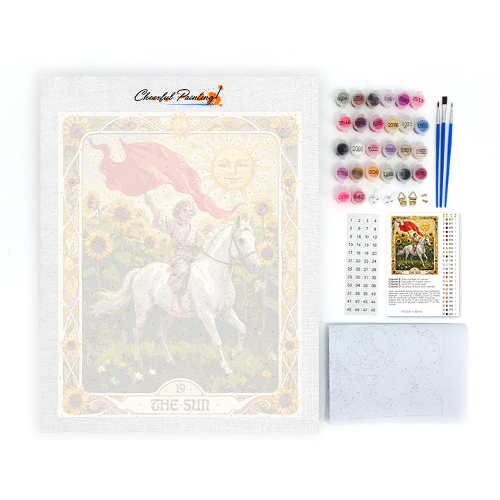 Słońce – Malowanie po numerach