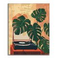 Gramofon i zielone rośliny – malowanie po numerach - Cheerful Painting