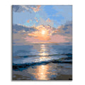 Wschód słońca nad oceanem – malowanie po numerach - Cheerful Painting