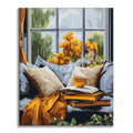 Deszczowy dzień za oknem - Malowanie po numerach - Cheerful Painting