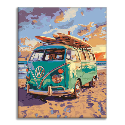 kombi - Malowanie po numerach - Cheerful Painting