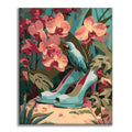 Niebieskie wysokie obcasy – malowanie po numerach - Cheerful Painting