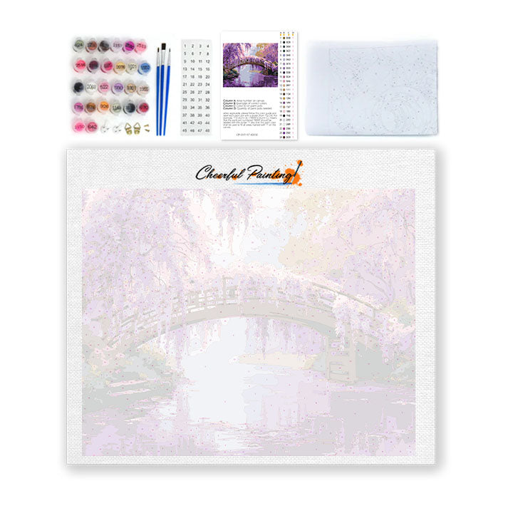 Wisteria Tranquility – Malowanie po numerach