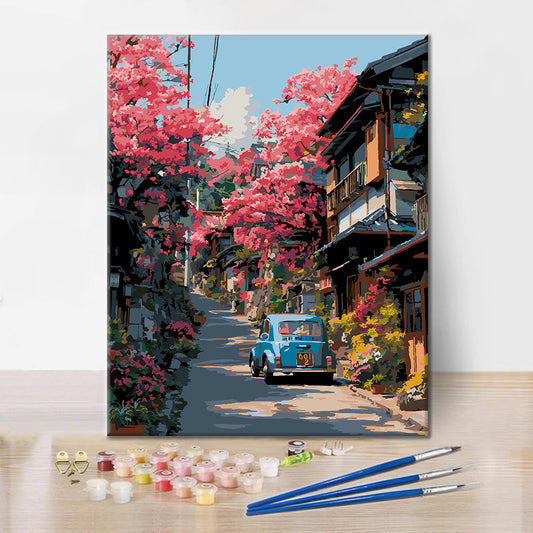 Blossom Street Car – Malowanie po numerach