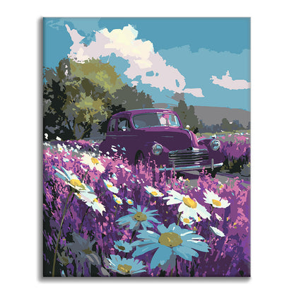 Purple Field Ride – Malowanie po numerach
