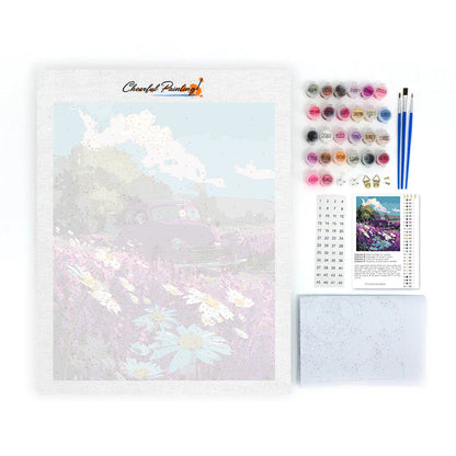 Purple Field Ride – Malowanie po numerach