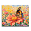 Motyl na kwiecie – Malowanie po numerach