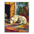 Leniwy golden retriever – Malowanie po numerach