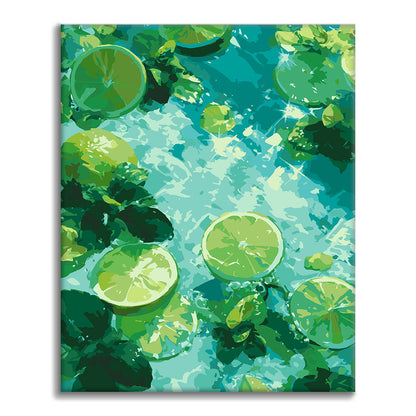 Miętowa limonka – Malowanie po numerach