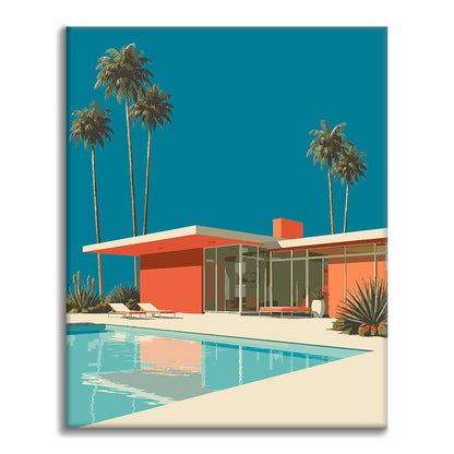 Wypoczynek w Palm Springs – Malowanie po numerach