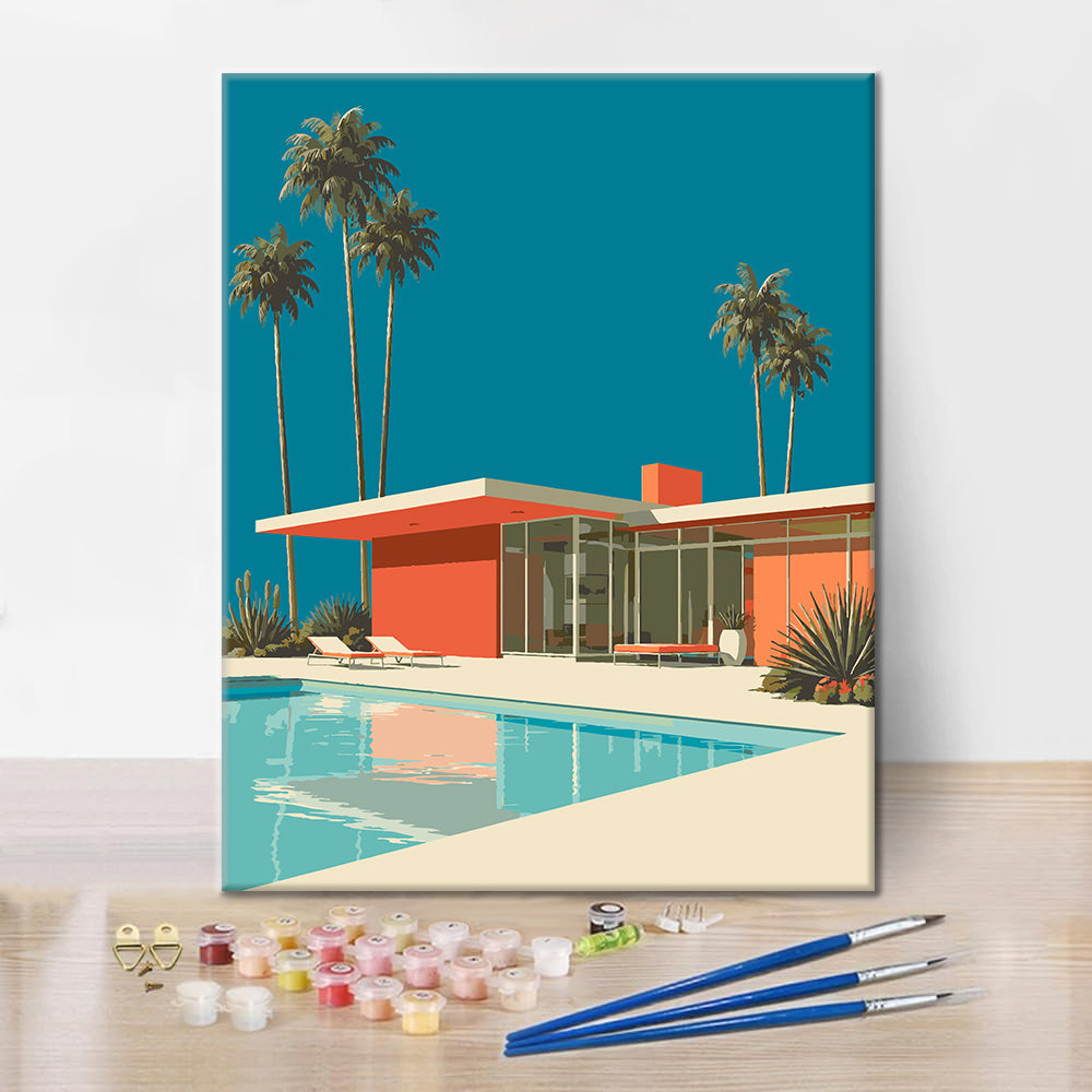 Wypoczynek w Palm Springs – Malowanie po numerach