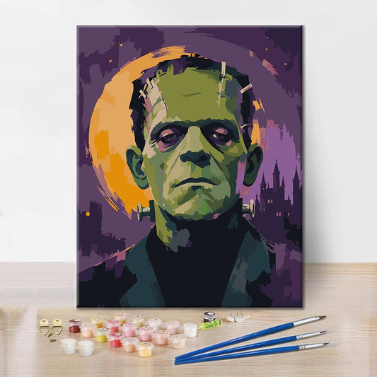 Frankenstein pod pełnią księżyca – Malowanie po numerach