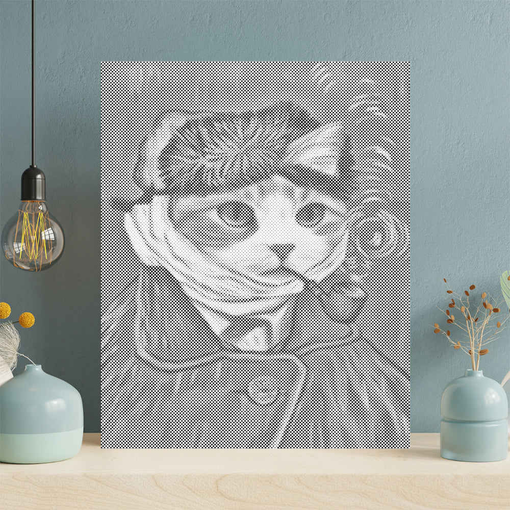Koci autoportret – Malowanie kropkami