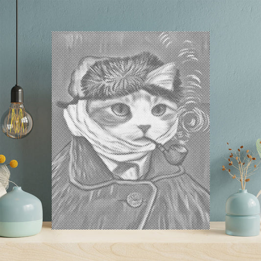 Koci autoportret – Malowanie kropkami