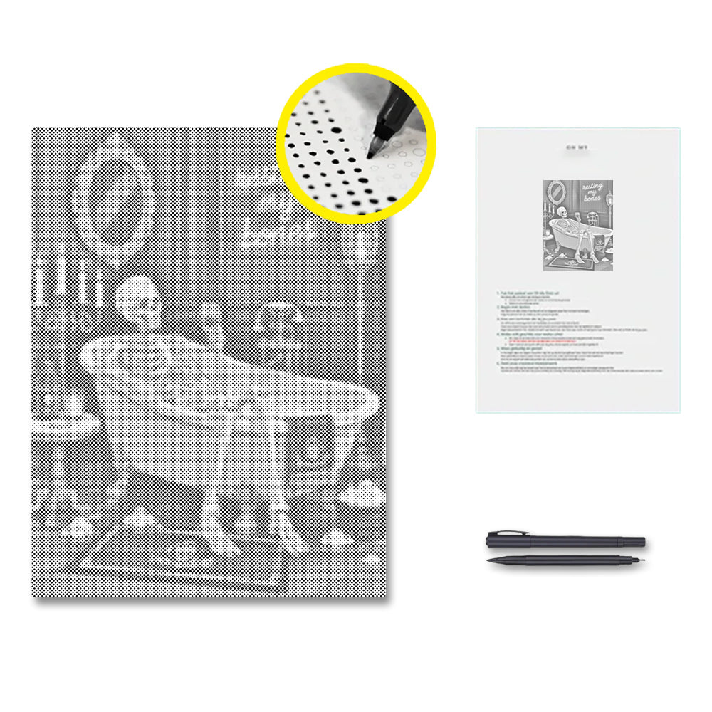 Relaks szkieletu – Malowanie kropkami
