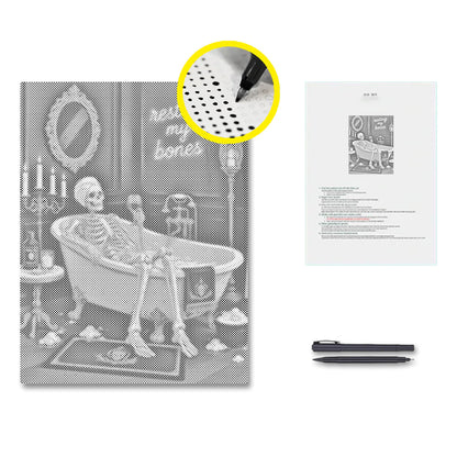 Relaks szkieletu – Malowanie kropkami
