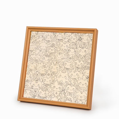 Monster Mash - Drewniana układanka do kolorowania