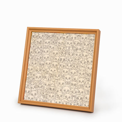 Panda - Drewniana układanka do kolorowania