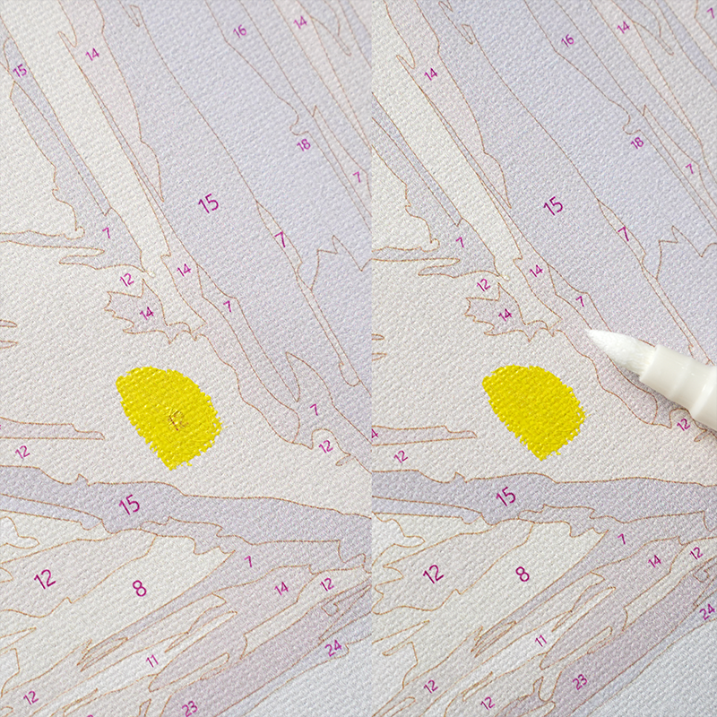 Białe markery akrylowe (2 szt.)