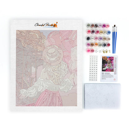 Kwitnące gałęzie - Malowanie według numerów