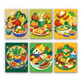 Kolorowe meksykańskie jedzenie