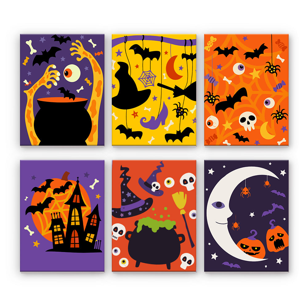 Sceny z potworami na Halloween