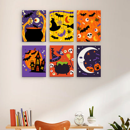 Sceny z potworami na Halloween